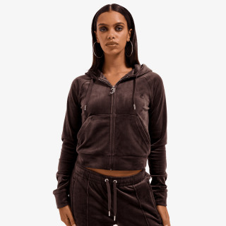 JUICY COUTURE Majica s kapuljačom na patent MADISON 