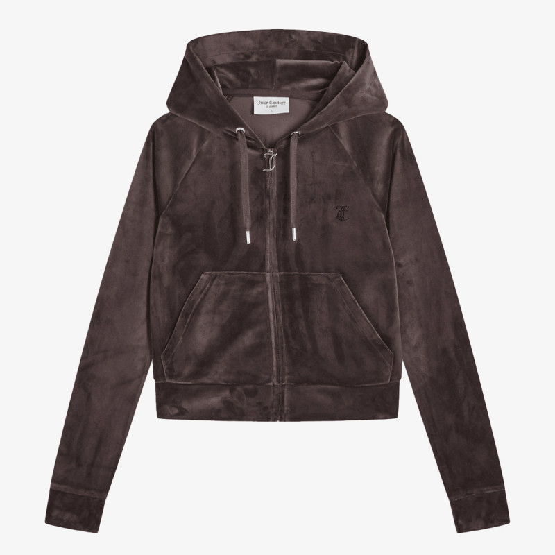 JUICY COUTURE Majica s kapuljačom na patent MADISON 
