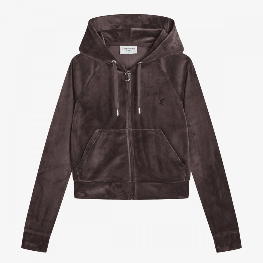 JUICY COUTURE Majica s kapuljačom na patent MADISON 