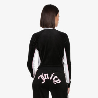 JUICY COUTURE Majica dugih rukava s patentom GEMINI RIB 