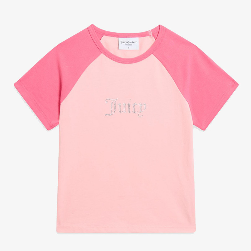 JUICY COUTURE Majica kratkih rukava CONTRAST RAGLAN 