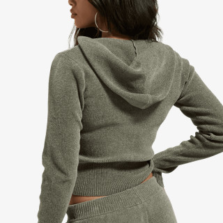 JUICY COUTURE Majica s kapuljačom na patent MAYA KNIT HOODI 