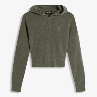 JUICY COUTURE Majica s kapuljačom na patent MAYA KNIT HOODI 
