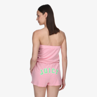 JUICY COUTURE Kratke hlače Bandeau Drawstring Romper 