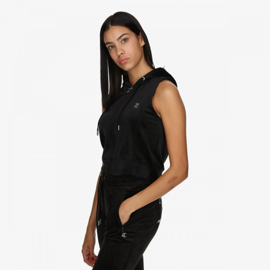 JUICY COUTURE Prsluk Gilly Velour Gilet 