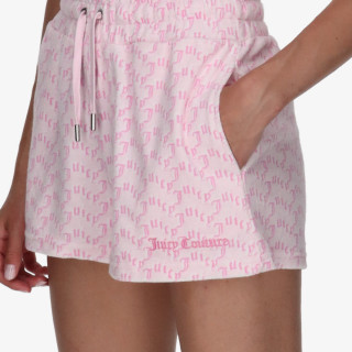 JUICY COUTURE Kratke hlače Monogram Towelling 
