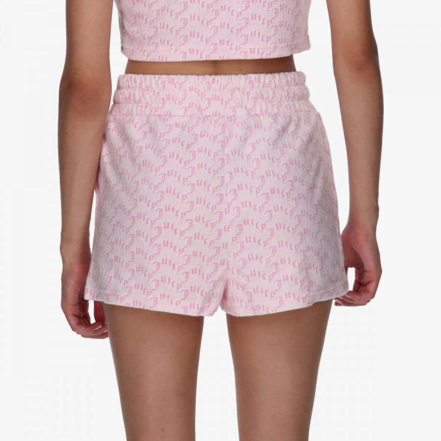 JUICY COUTURE Kratke hlače Monogram Towelling 