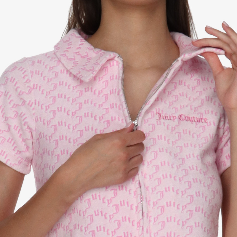 JUICY COUTURE Majica kratkih rukava Monogram Towelling 
