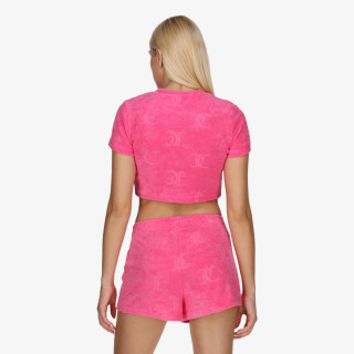 JUICY COUTURE Top SOPHIE TOWELLING CROP TOP 