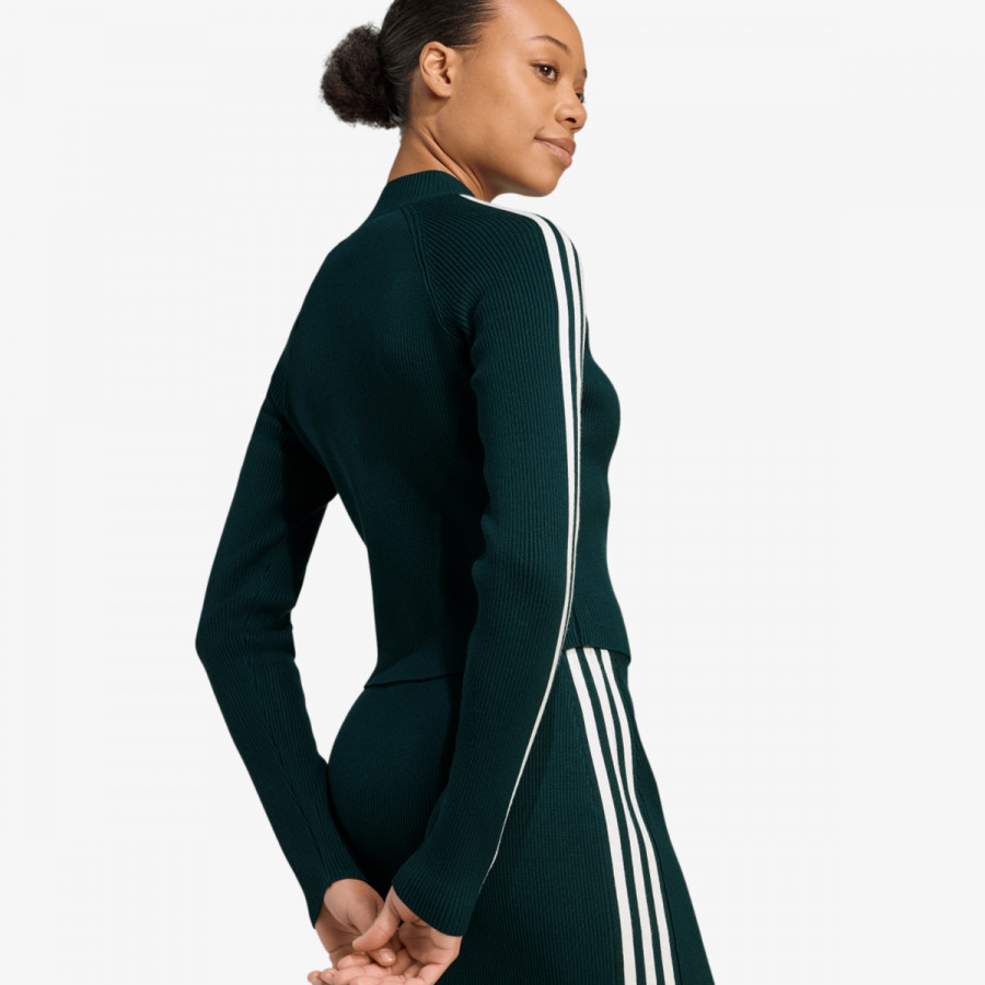 adidas Majica dugih rukava s patentom Adicolor 3-Stripes Slim 