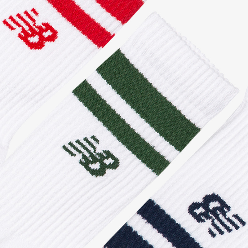NEW BALANCE Čarape Active Lifestyle Striped Crew Socks 3 Pa 