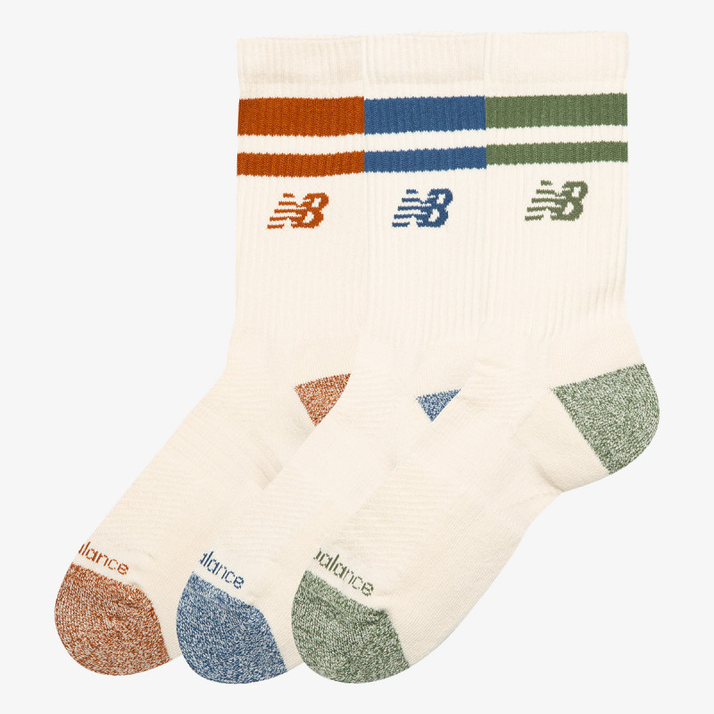 NEW BALANCE Čarape Active Lifestyle Striped Crew Socks 3 Pa 