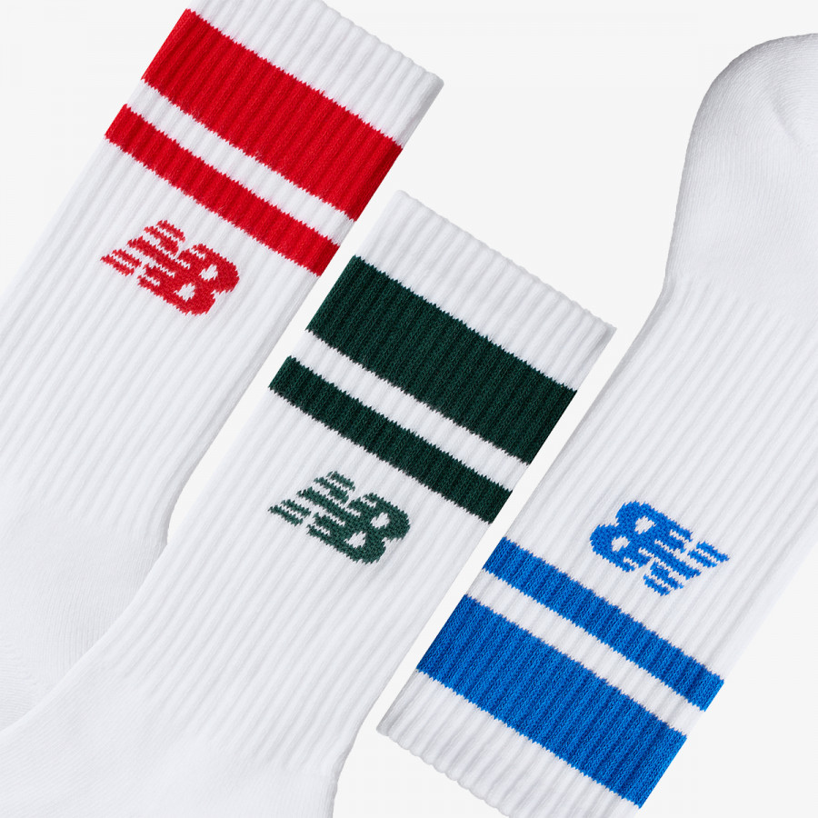 NEW BALANCE Čarape Everyday Stripe Midcalf 3 Pack 