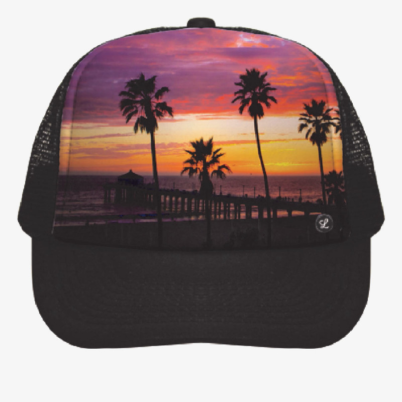 LEGENDS Šilterica BROZA: MB PIER PALMS SUNSET TRUCKER HAT 