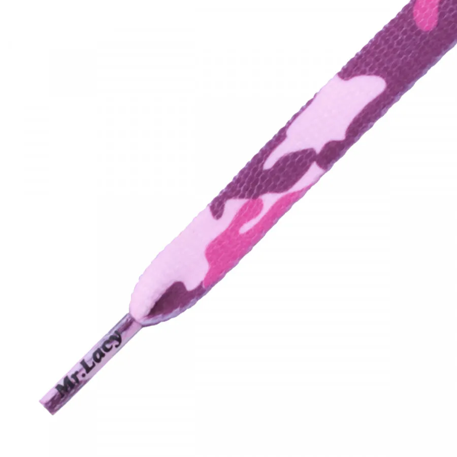 MR LACY Vezice Mr Lacy vezice - Printies Pink Camo 