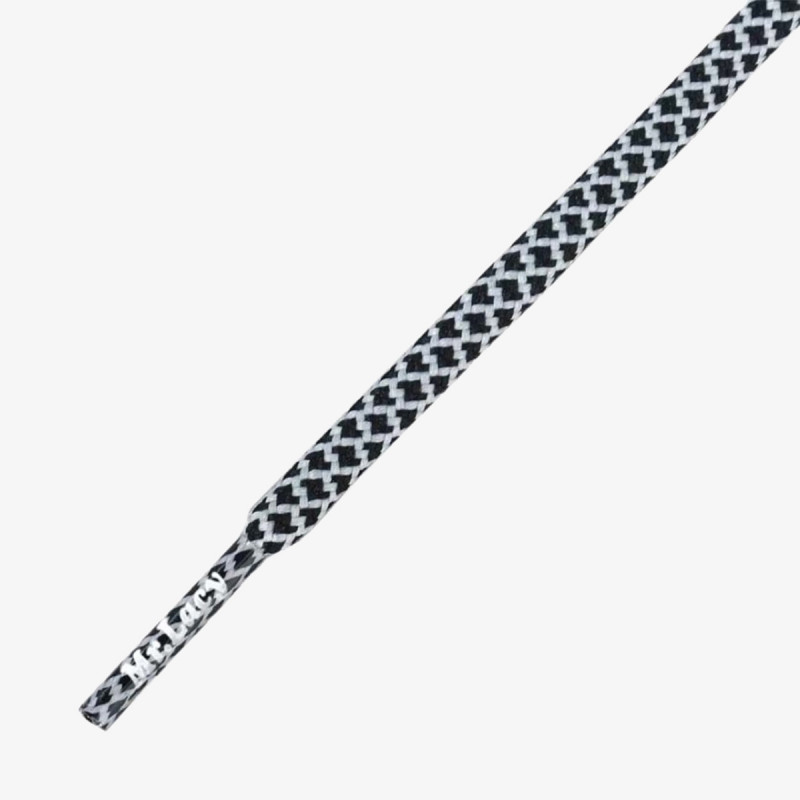 MR LACY Vezice ROPIES 130, WHITE / BLACK 