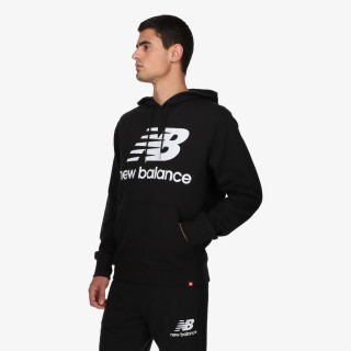 NEW BALANCE Majica s kapuljačom na patent ESSENTIALS STACKED LOGO PO HOODIE 