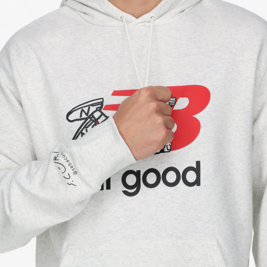 NEW BALANCE Majica s kapuljačom Athletics Seb Curi Hoodie 