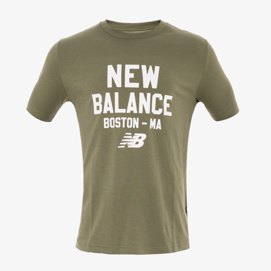 NEW BALANCE Majica kratkih rukava Stamp T-Shirt Green 
