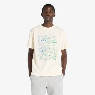 NEW BALANCE Majica kratkih rukava Athletics Run Mural T-Shirt 