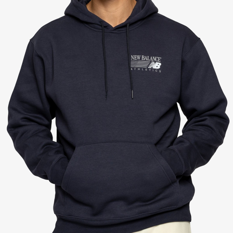 NEW BALANCE Majica s kapuljačom na patent Reimagined Fleece Hoodie 