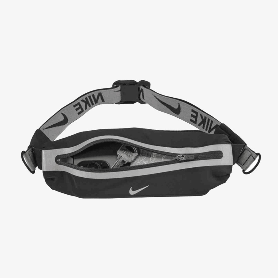 NIKE Torbica oko struka NIKE SLIM WAISTPACK 4.0 BLACK/BLACK/SILV 