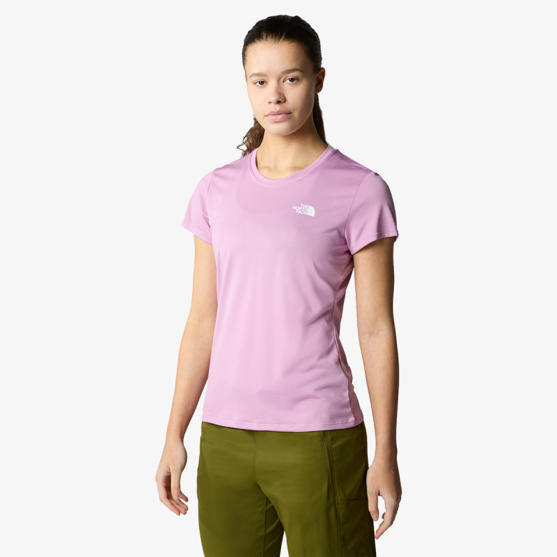 THE NORTH FACE Majica kratkih rukava W REAXION AMP CREW - EU MINERAL PURPLE 