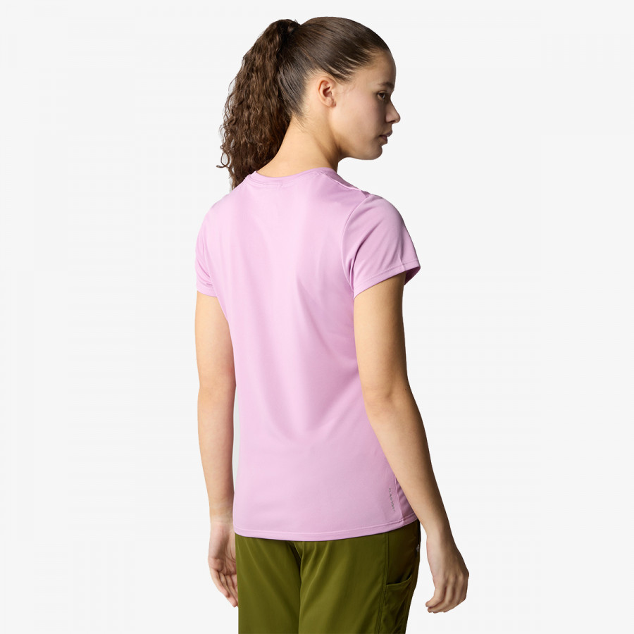 THE NORTH FACE Majica kratkih rukava W REAXION AMP CREW - EU MINERAL PURPLE 