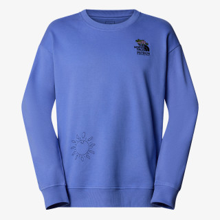 THE NORTH FACE Majica s kapuljačom U MOUNTAIN CLEANUP OVERSIZED CREW 