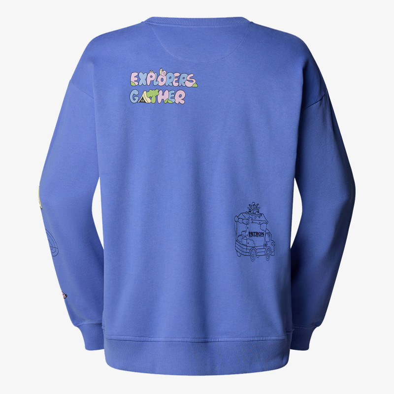 THE NORTH FACE Majica s kapuljačom U MOUNTAIN CLEANUP OVERSIZED CREW 