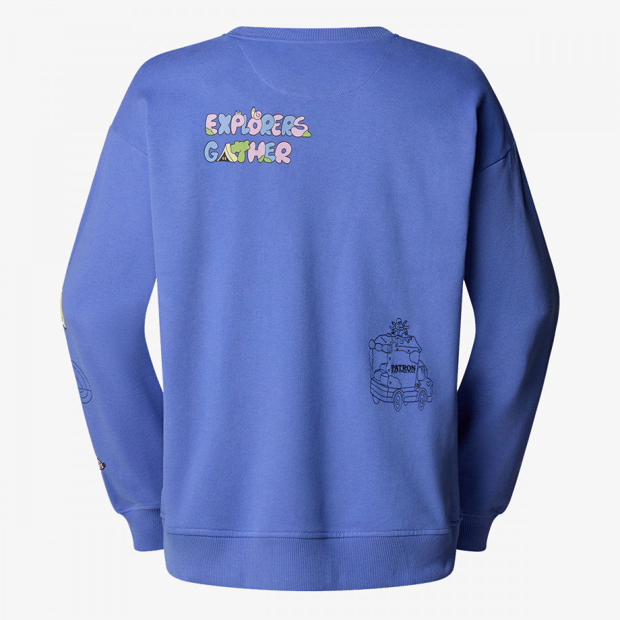 THE NORTH FACE Majica s kapuljačom U MOUNTAIN CLEANUP OVERSIZED CREW 