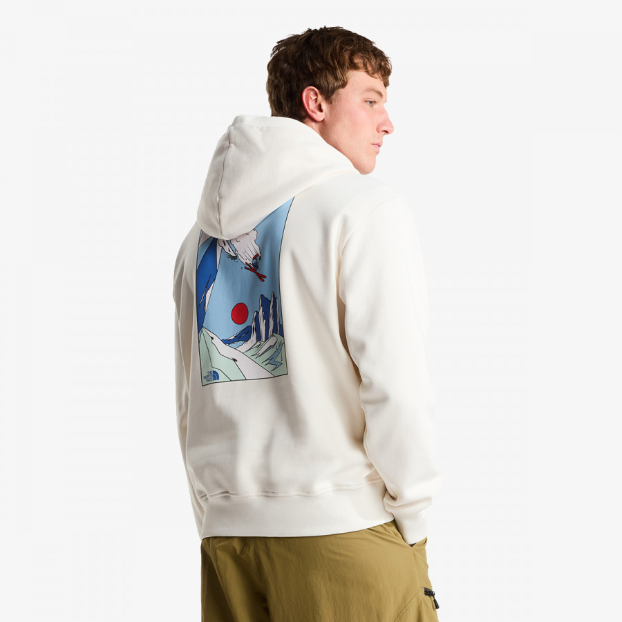 THE NORTH FACE Majica s kapuljačom U MOUNTAIN CELEBRATION RELAXED HOODIE-GR 