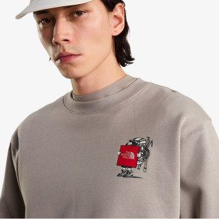 THE NORTH FACE Majica s kapuljačom U GEAR UP GET OUT RLX CREW-GRAPHIC 