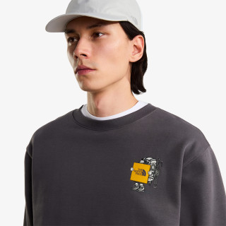 THE NORTH FACE Majica s kapuljačom U GEAR UP GET OUT RLX CREW-GRAPHIC 