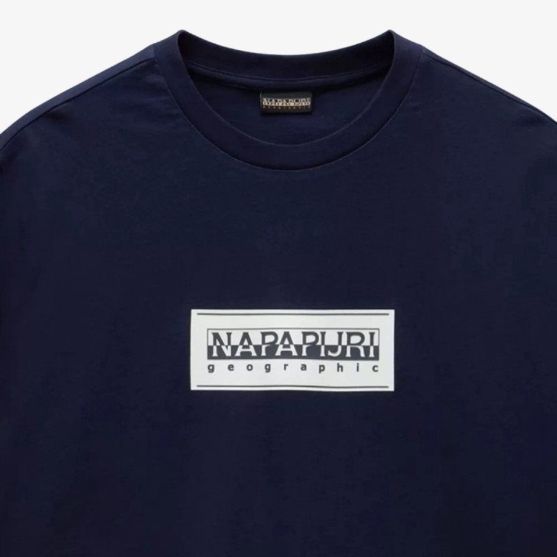 NAPAPIJRI Majica kratkih rukava S-BOX LOGO SS 176 BLU MARINE 