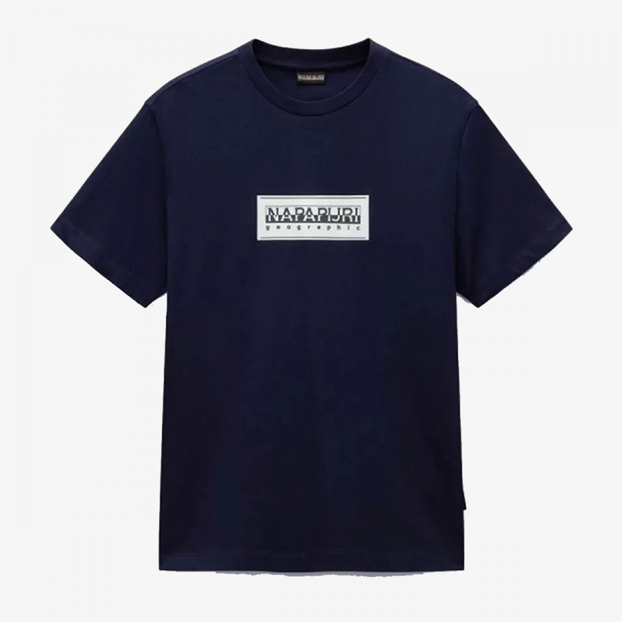 NAPAPIJRI Majica kratkih rukava S-BOX LOGO SS 176 BLU MARINE 