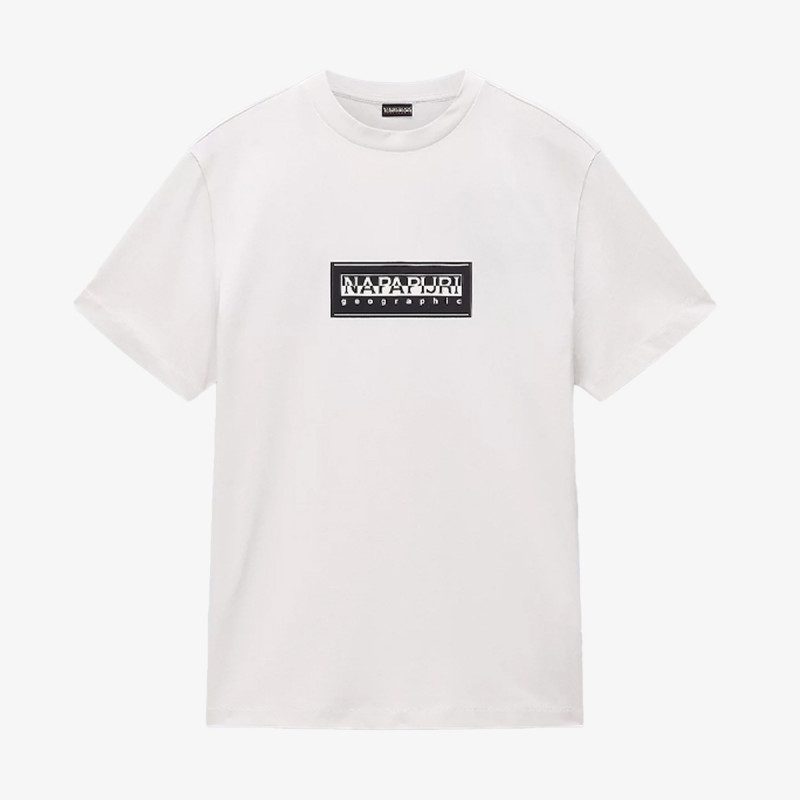 NAPAPIJRI Majica kratkih rukava S-BOX LOGO SS N1A WHITE WHISPER 