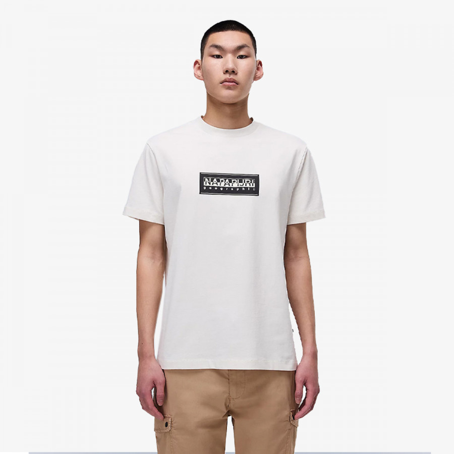 NAPAPIJRI Majica kratkih rukava S-BOX LOGO SS N1A WHITE WHISPER 