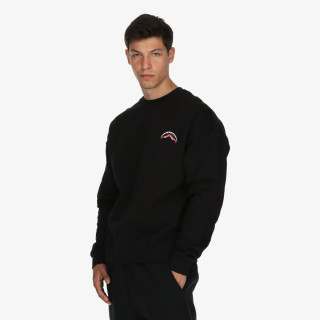 SPRAYGROUND Majica s kapuljačom BLOCK PARTY CREWNECK BLK 
