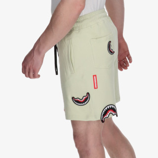 SPRAYGROUND Kratke hlače SHARK PATCHES SHORTS SAGE 