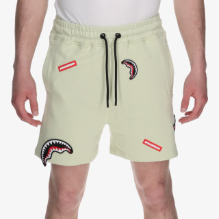 SPRAYGROUND Kratke hlače SHARK PATCHES SHORTS SAGE 