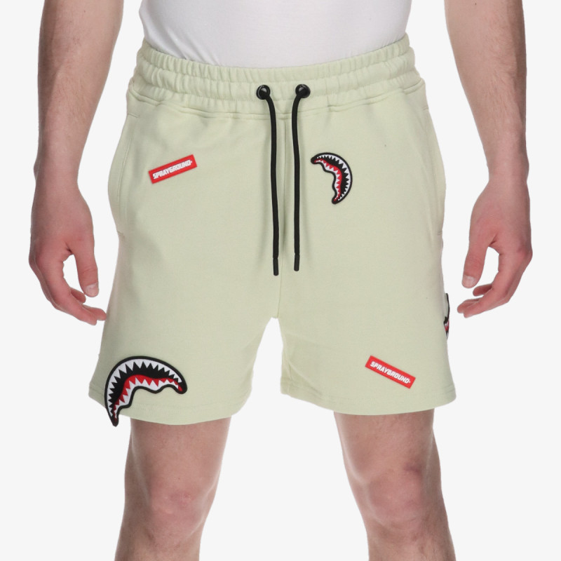SPRAYGROUND Kratke hlače SHARK PATCHES SHORTS SAGE 