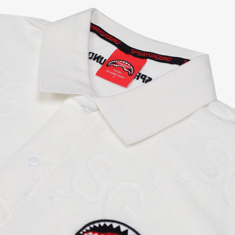 SPRAYGROUND Kratke hlače SG JAQUARD POLO SHIRT WHT 