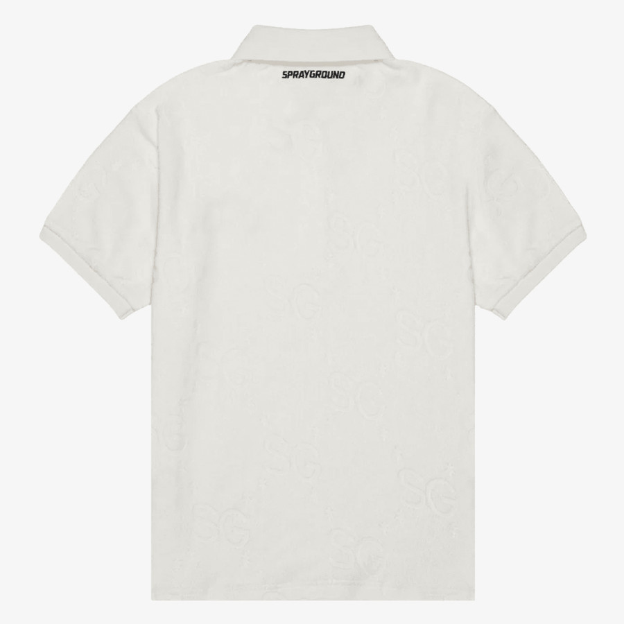 SPRAYGROUND Kratke hlače SG JAQUARD POLO SHIRT WHT 