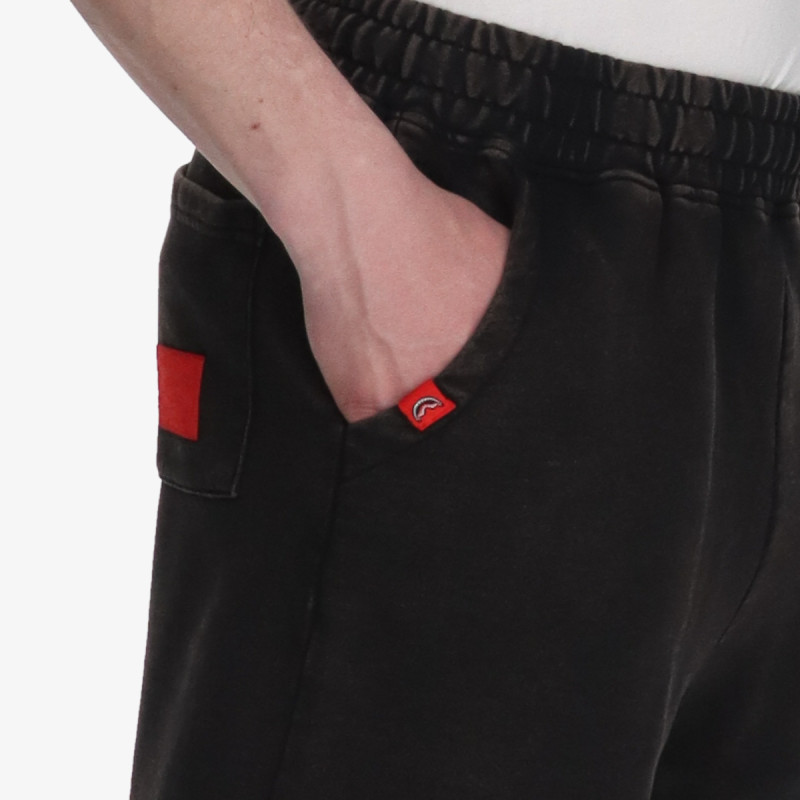 SPRAYGROUND Kratke hlače STONE WASHED MELTED SHARK SHORTS BLK 