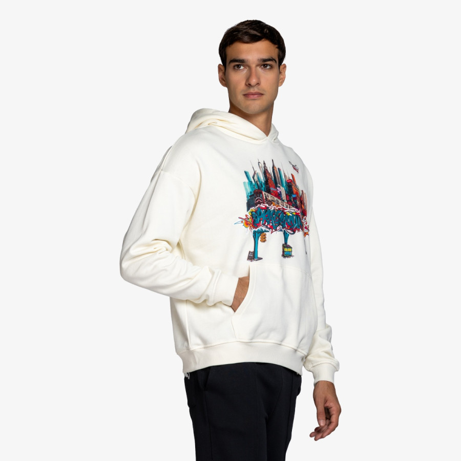 SPRAYGROUND Majica s kapuljačom CITY SKYLINE COMFY HOODIE IVO 