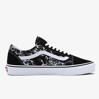 VANS Tenisice Old Skool FLAMES BLACK/TRUE WHITE 