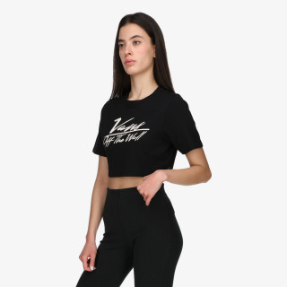 VANS Majica kratkih rukava GO ANYWHERE CREW CROP I Black 