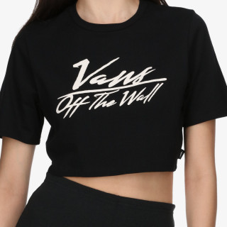 VANS Majica kratkih rukava GO ANYWHERE CREW CROP I Black 