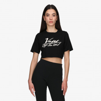 VANS Majica kratkih rukava GO ANYWHERE CREW CROP I Black 